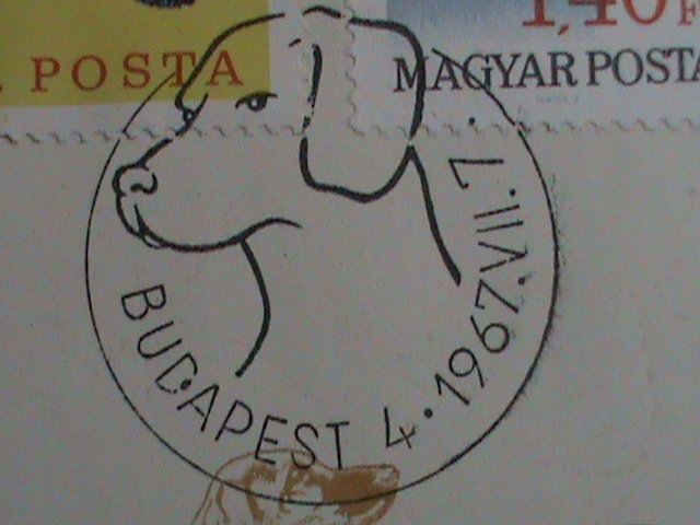 ​HUNGARY STAMP 1967 SCOTT #  1838-41 HUNGARIAN LOVELY DOGS FDC MINT VERY FINE