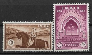 1957 India 289-90 Indian Mutiny MNH C/S of 2