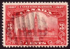 Canada 1927 3c Carmine SG268 Used