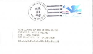 United States Ships US Navy - USMC Dove Peace Keepers Free Mail 1999 USS Gonz...