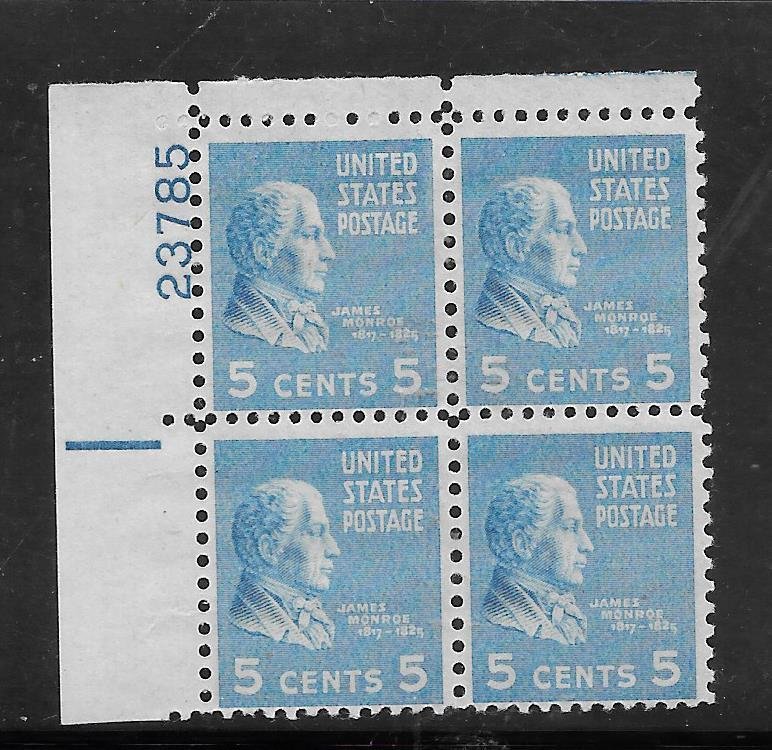 #810 MNH Plate Block