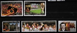 TURKEY - 2005 - USED STAMPS - FOOTBALL - SOCCER - CHAIMPIONSHIP