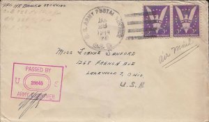 United States A.P.O.'s 3c Win the War (2) 1944 U.S. Army Postal Service, A.P....