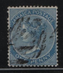Jamaica 1883-90 used Sc 17 1p Victoria, blue Variety