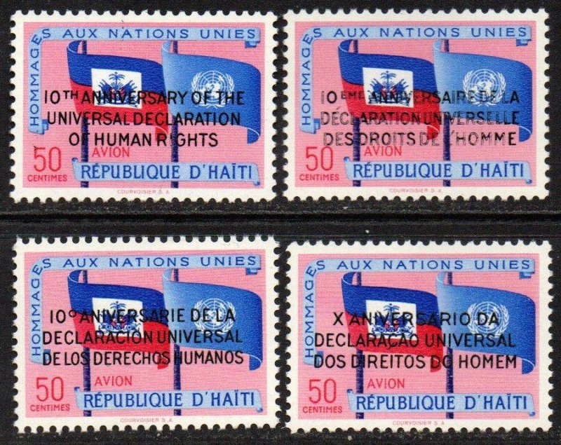 Haiti Sc #C136a-136d MNH