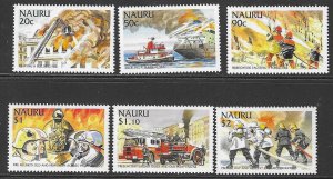 NAURU SG59/54 2002 INTERNATIONAL FIREFIGHTERS MNH