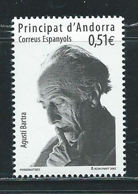 Andorra Spanish 376 2012 Bartra MNH