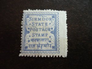 Stamps - India Sirmoor - Scott# 10 - Mint Hinged Part Set of 1 Stamp