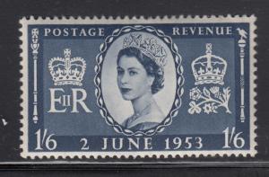 Great Britain 1953 MNH Sc #316 1sh6p Coronation Issue