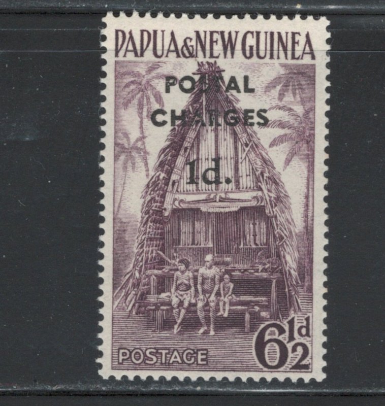 Papua New Guinea 1960 Postage Due Surcharge 1p Scott # J1 MNH