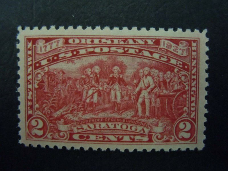 1927 #644 2c Burgoyne Campaign Single MNH OG XF #3