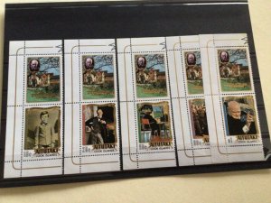 Sir Winston Churchill Aitutaki Cook islands mint never hinged stamps A13495