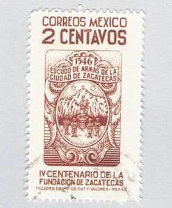 Mexico 820 Used Arms of Zacatecas 1946 (BP80204)