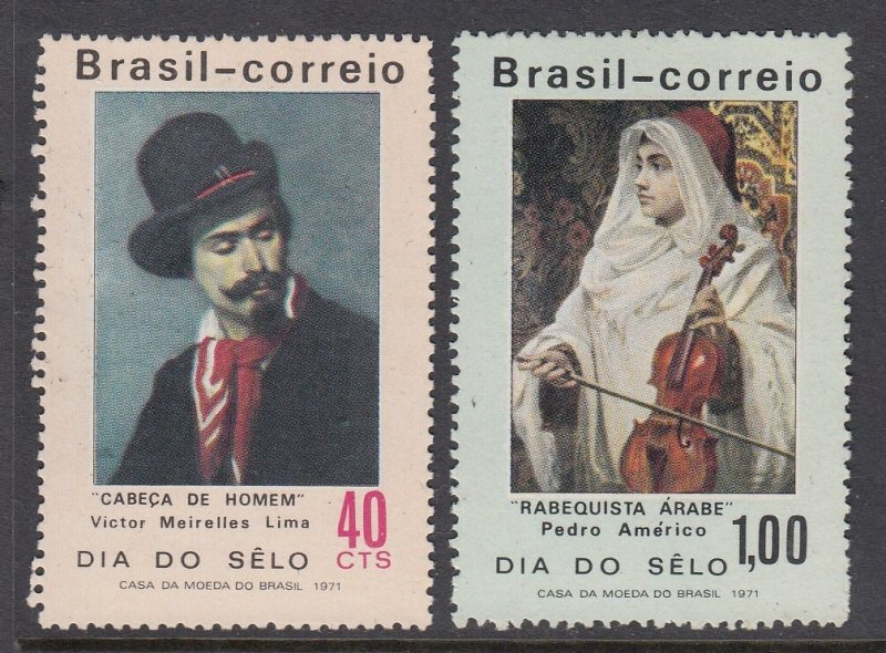 Brazil 1191-2 Stamp Day mint 