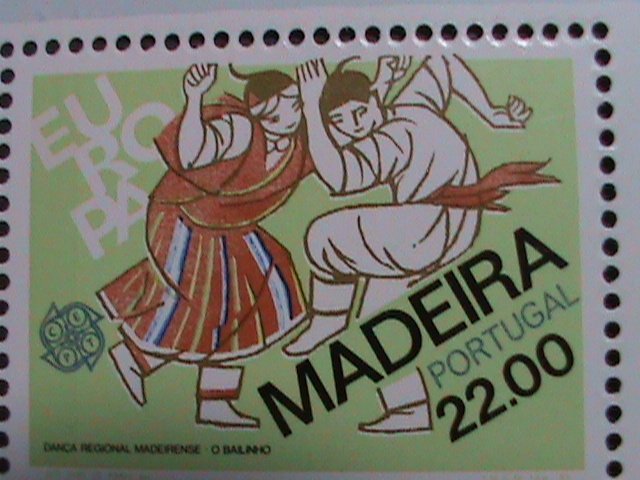 ​PORTUGAL-MADEIRA-1980-SC#74a EUROPA'81-O BAILINHO FOLK DANCE  MNH-S/S-VF