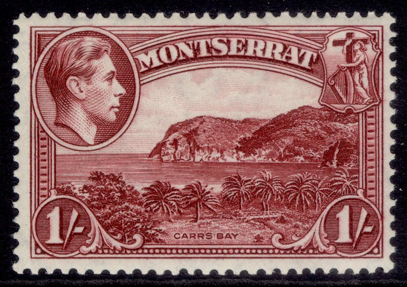 MONTSERRAT GVI SG108, 1s lake, M MINT. Cat £29. PERF 13