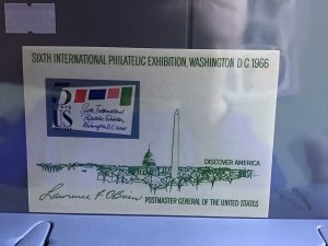 U.S.A 6th International Philatelic Exhibition 1966 MNH stamp sheet R26942