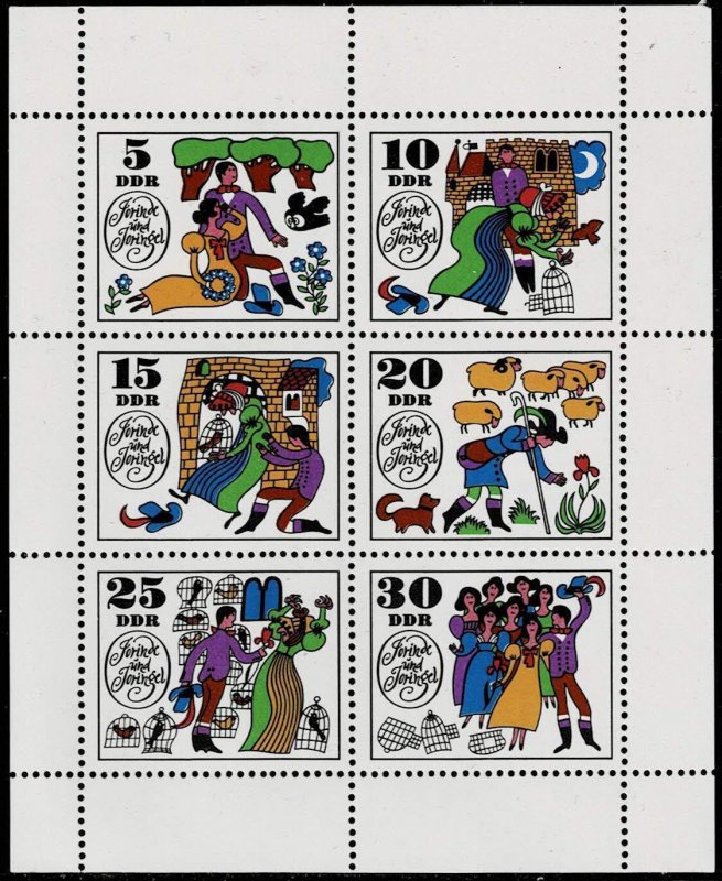 Germany DDR 1969 ,Sc.#1092a MNH, Fairy tales Jorinde und Joringel