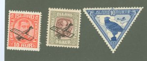 Iceland #C1-3  Single (Complete Set)