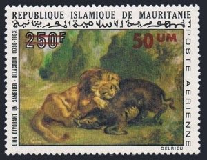 Mauritania C149, MNH. Mi 487. Paintings by Delacroix, Leon Eating, Value 1974.