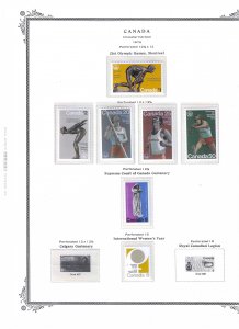 CANADA COLLECTION 1953-1999 SCOTT PAGES-CLEAR MOUNTS- MINT NH SCOTT BINDER/COVER