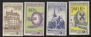 Czechoslovakia 914-7 MNH Architecture, Lathe, Church