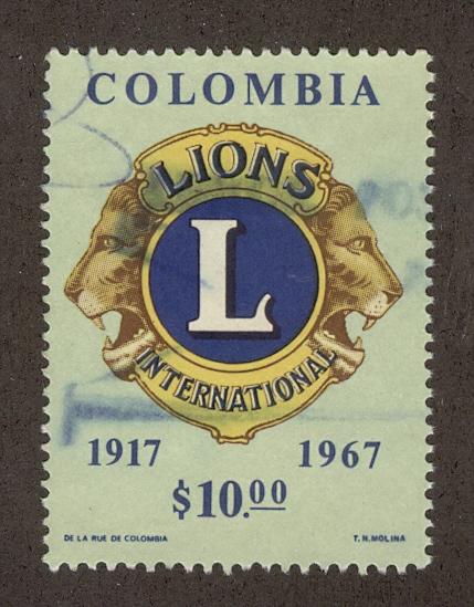 COLOMBIA SC# 770 F-VF U 1967