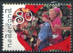 Netherlands Sc#B661 MNH, 80c+40c multi, Children Stamps 1991: Outdoor Play (1...