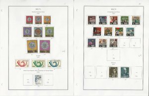 Malta Stamp Collection on 28 Steiner Pages, 1972-1986, JFZ