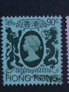 ​HONG KONG-1982- SC#388-403 QUEEN ELIZABETH II POSTAGE STAMPS SET USED VF