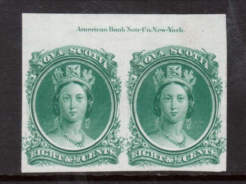 Nova Scotia #11P XF Imprint Proof Pair On India Paper