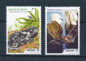 [111146] Uruguay 2014 Common vampire bat amphibian toad  MNH