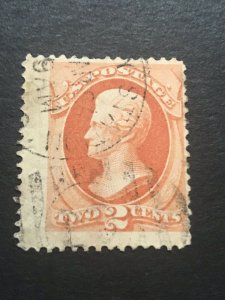 US Scott# 183, 2 cent Jackson, used