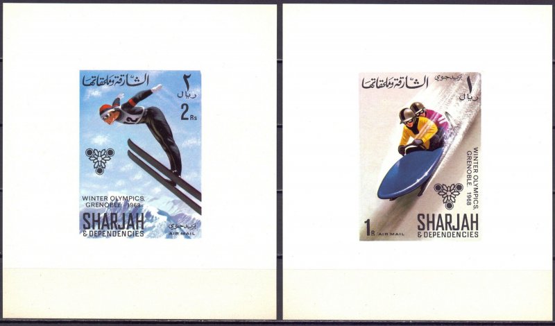 Sharjah. 1968. LUXURY BLOCKS 400-7. Winter Olympic Games. MNH.