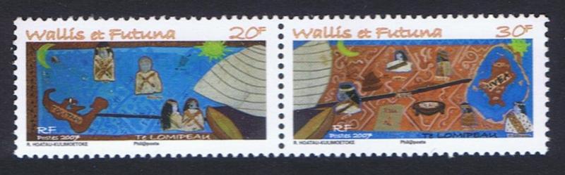 Wallis and Futuna Fairy Tales from Lomipeau 2v in pair SG#919-920