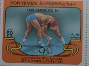 YEMEN-1984-SC#325-OLYMPIC GAMES-LOS ANGELES  MNH -S/S EST. $14 VERY FINE