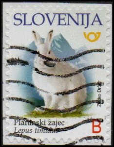 Slovenia 1286 - Used - B (52c) Mountain Hare (2018) (cv $1.25)