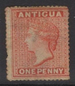 ANTIGUA SG7 1867 1d VERMILION MTD MINT