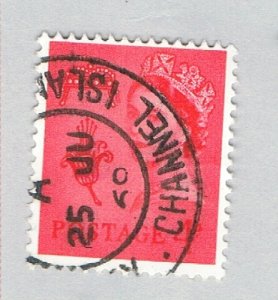 Guernsey 6 Used Lily and Crown 2 1958 (BP70630)