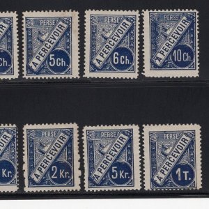 Postage Due Essay 1889 Complete Set 10 Mint No Gum