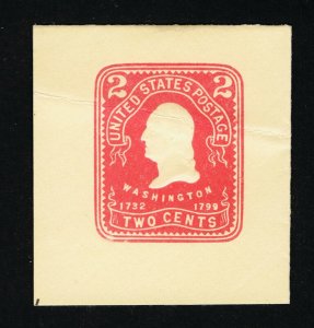 GENUINE SCOTT #U386 MINT 1903 CARMINE ON AMBER HARTFORD LARGE FULL CORNER #17410