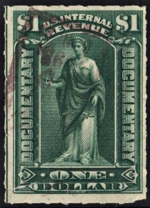 R173 $1.00 Documentary Stamp (1898) Used