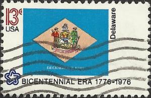 # 1633 USED STATE FLAG DELAWARE