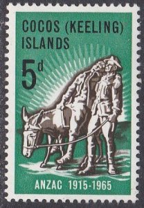 Cocos Islands Sc #7 MNH