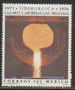 MEXICO 1153, 50¢ INAUGURATION LAZARO CARDENAS STEEL MILL. MINT, NH. VF.