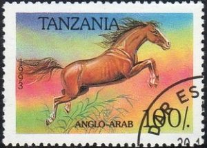 Tanzania 1156 - Cto - 100sh Anglo-Arab Horse (1993) (cv $0.85)