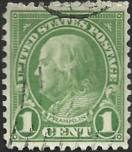 # 632 Used Fine Green Ben Franklin