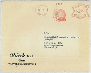 30045 - Czechoslovakia - POSTAL HISTORY - postmark on COVER 1942 RED CROSS-