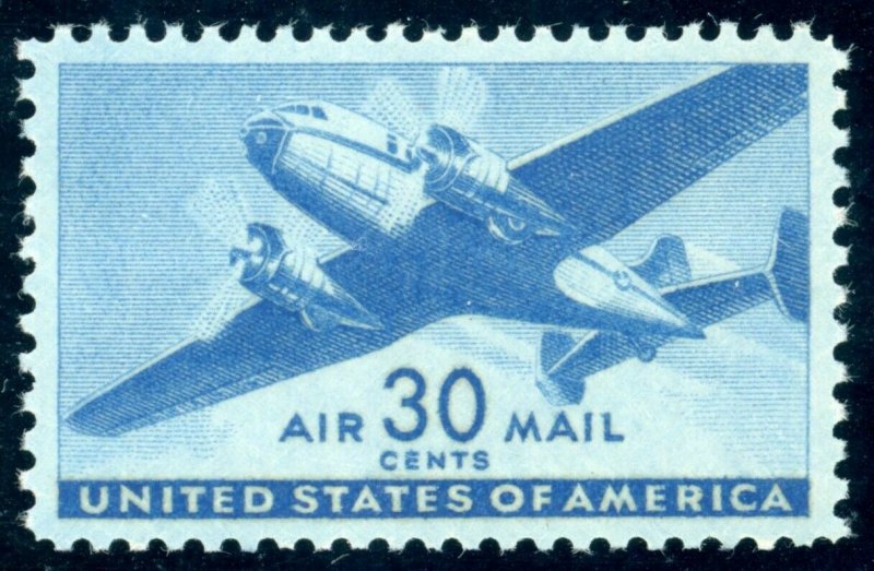 US Stamp #C30 Airplane 30c, PSE Cert - XF-Sup 95 - Mint OGNH - SMQ $45.00 