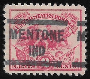 IN Precancels: Mentone 564; Better Type CV $1; 2c 1926 White Plains #629